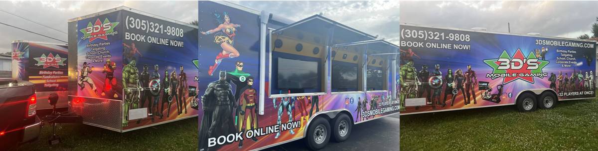 South Florida video game truck birthday party